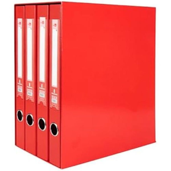 Klippbok - LIDERPAPEL - md43 - Portfölformat - 2 mixade ringar - Blå färg Blå