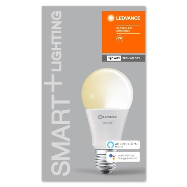 LEDVANCE BTE1 Smart+ WIFI STANDARD FROSTAD glödlampa 75W E27 VARIABEL EFFEKT