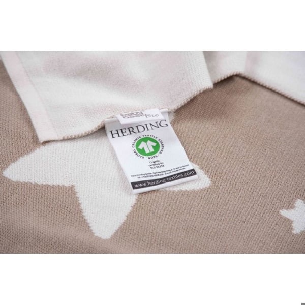 Täckning - Herding - Klaus - GOTS - Beige - Rektangulär - Ultra mjuk vit/beige