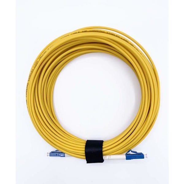 Kabel - anslutning - fotoadapter - optik Elfcam - OS2-Simplex-LC/UPC-LC/UPC-Gul1