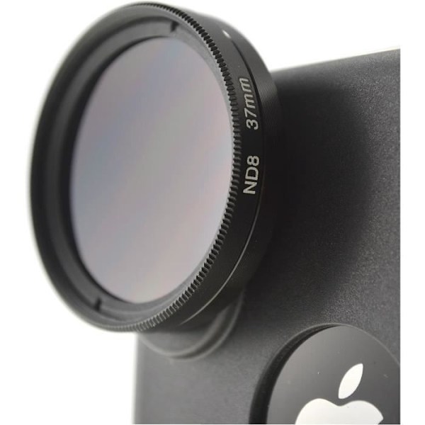 SYSTEM-S Vario ND2-400 Grå filter med neutral densitet ND2-400 37 mm Objektiv för iPhone X