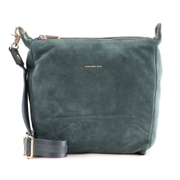 Axelväska - MANDARINA DUCK - Mellow Velvet Crossover - Kalvskinn - Petrol - 28x29x11cm olja