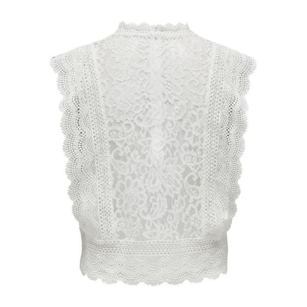 ONLY Dam T-shirt Vit Textil GR77621 Vit S