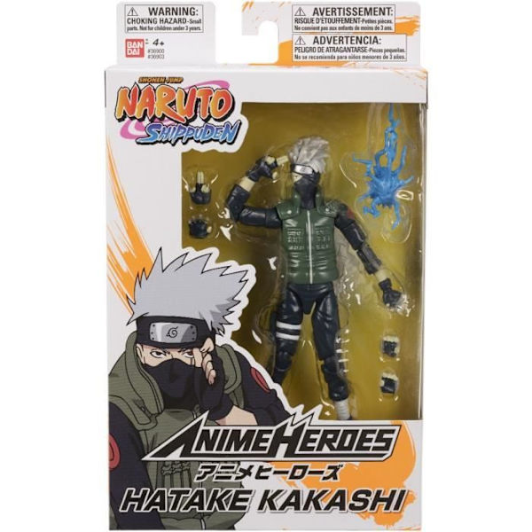 Anime Heroes statyett 17 cm - Kakashi Hatake - Naruto Shippuden - BANDAI Flerfärgad