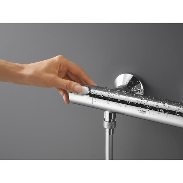GROHE Precision Flow termostatisk duschblandare - Väggmontering - Skydd mot skållning - Krom