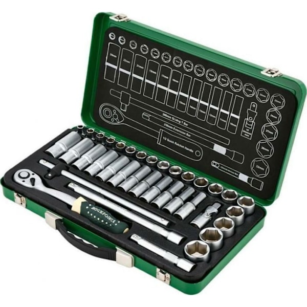 Mallette - multi-spelset Rockforce - RF-4362M - Verktygssats Verktygssats 1/236 delar. (8-32 mm) (6 hörn)