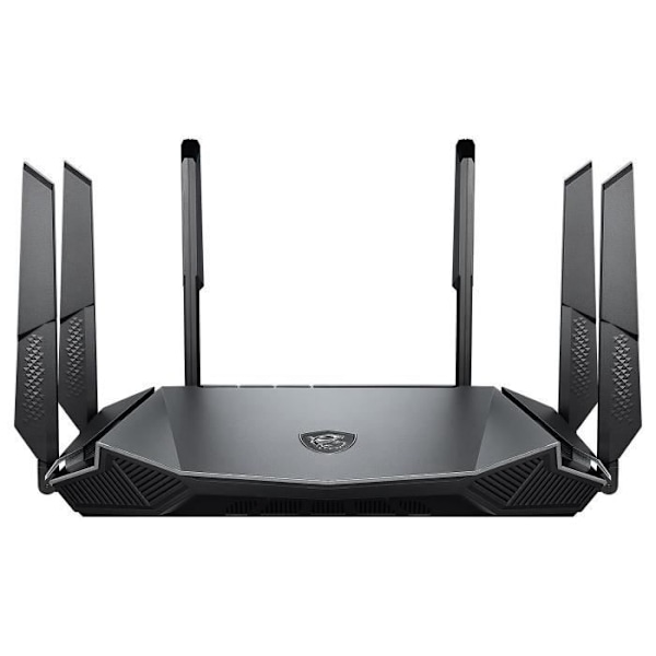 MSI RadiX AX6600 - AX6600 Tri Band Wi-Fi 6 trådlös router (AX4804 + AX1201 + AX574) MU-MIMO med 3 10/100/1000 Mbps + 1 LAN-portar