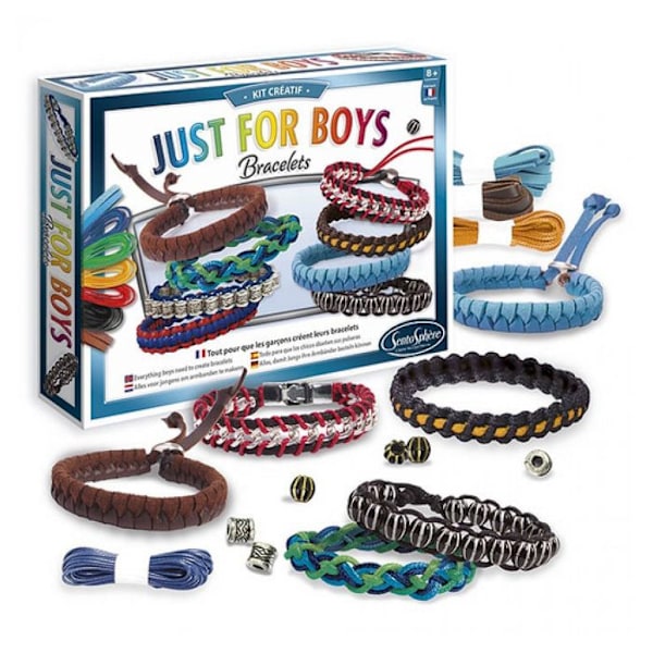 Kit för kreativa armband: Bara för pojkar Flerfärgad
