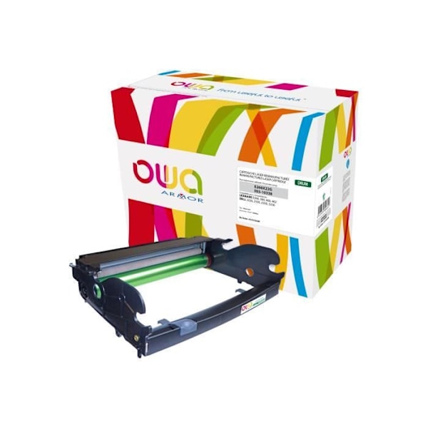 Kit med trumma - ARMOR - K15152 - Svart - Kompatibel med Lexmark E260, E360, E460, E462 - Laser