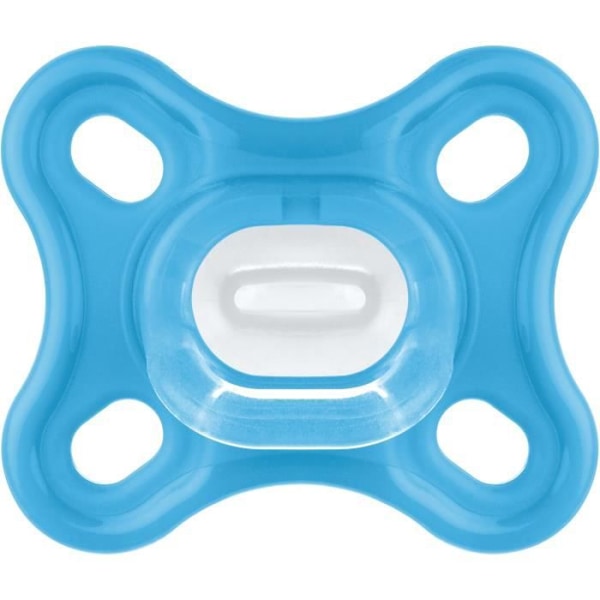 MAM Physiological Napp - Set med 2 - Mjuk och flexibel silikon - Blå/Grön
