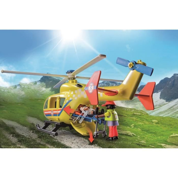 PLAYMOBIL 71203 Rescue Helikopter, Figur, City Action Rescuers Flerfärgad
