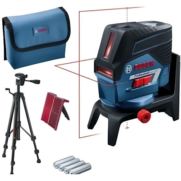 Bosch Professional GCL 2-50 C + RM 2 + BT 150 linjelaser - 2 kors - 0601066G02 Svart, Blå