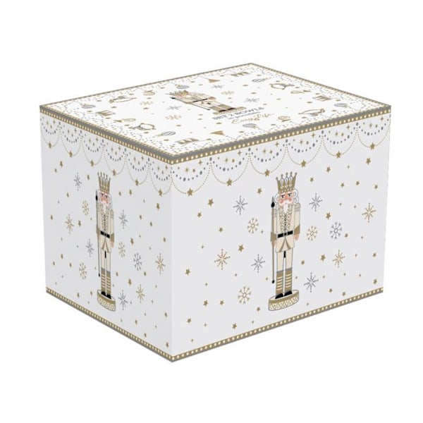 Set med engångsgods Easy life - 1008RNUT - GÅVOBEHÅLLARE 2 SKÅLAR STJÄRNA D14CM I PORSLIN ROYAL NUTCRACKER