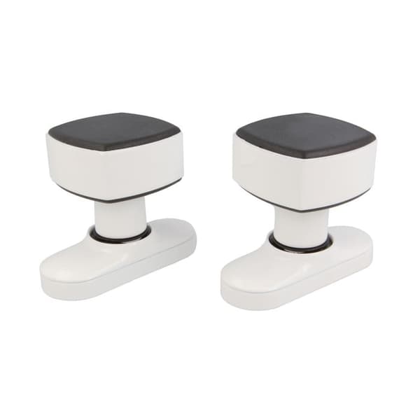Dörrknopp - AMIG 6807 - Aluminium - Vit - 81 x 31 mm Vit