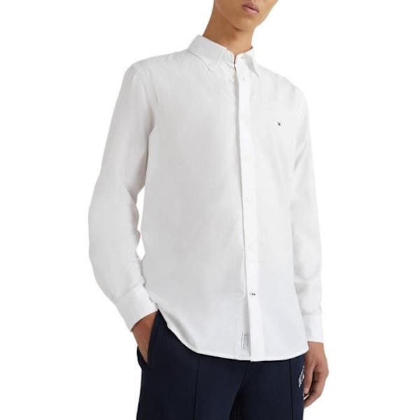 Tommy Hilfiger Core Flex vit skjorta för män Vit jag