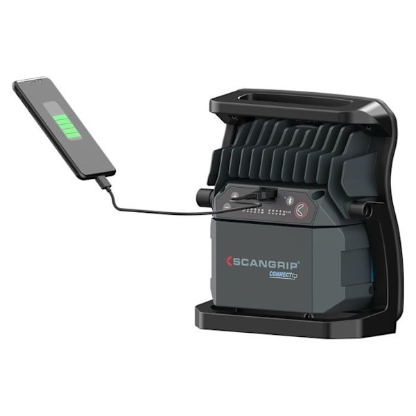 Projektor - SCANGRIP - NOVA 4 CONNECT - LED 4000 Lumen - Vattentät IP65 - Bluetooth