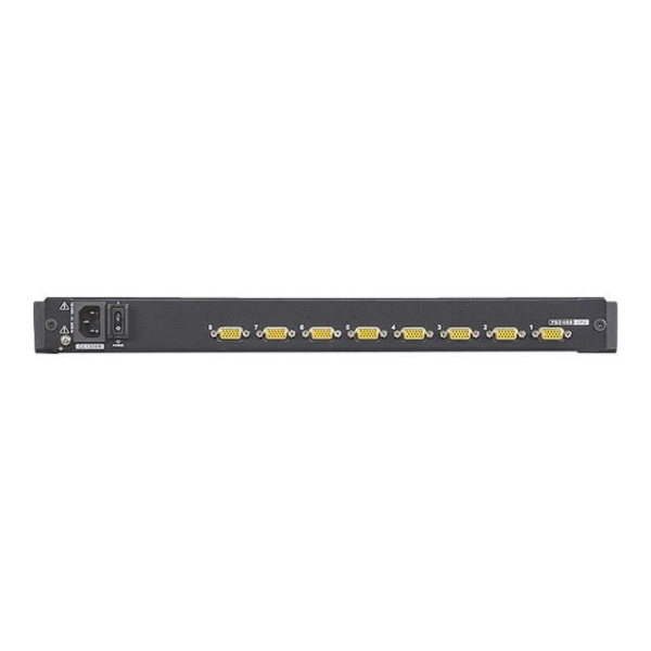 ATEN LCD KVM-switchar CL1308N KVM-konsol med 8-portars PS-2 KVM-switch, USB 19" rackmonterbar 1280 x 1024 Svart 1U