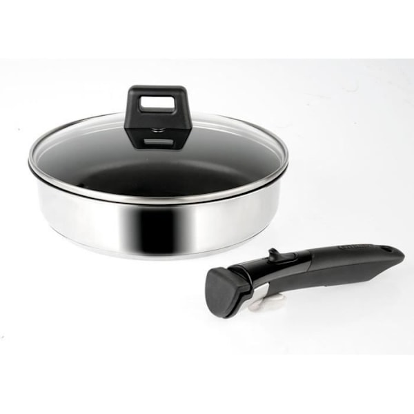 SITRAM - SITRAM INOX - 714263 - Sautépanna Ø26cm rostfritt stål avtagbar induktion Rostfritt stål