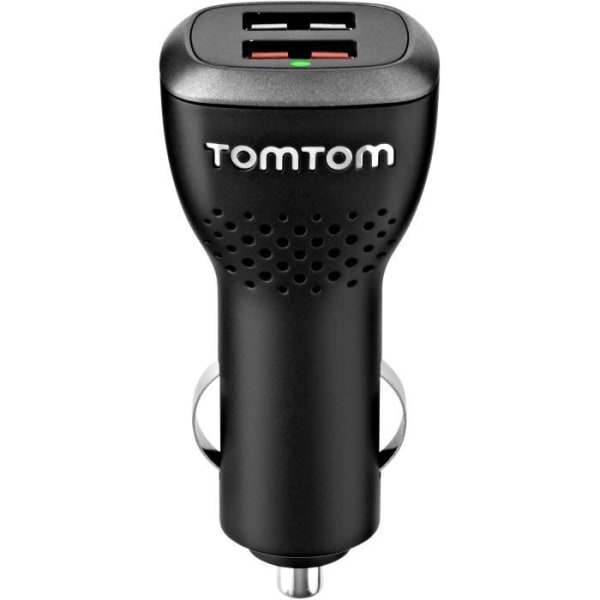 TOMTOM - Tillbehör för GPS - Höghastighets dubbelladdare. Svart