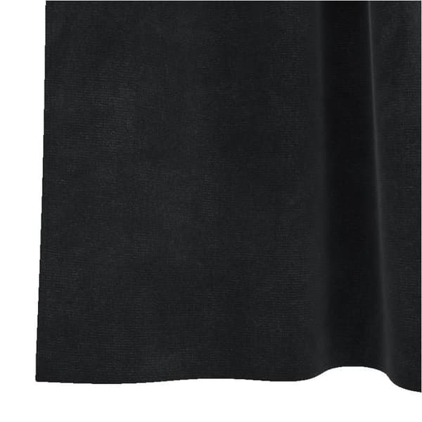 Mörkläggningsgardiner - Öglor - Svart - Matt polyester - 2-pack Svart