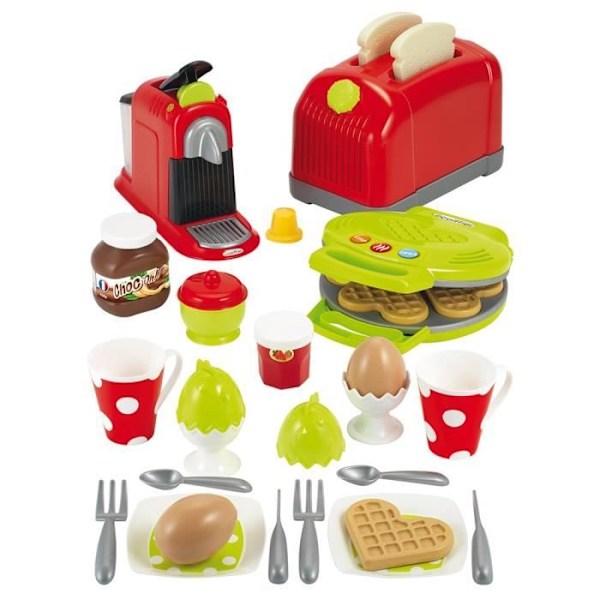 ECOIFFIER Brödrostlåda - 100 % Chef Collection - Rekommenderas från 18 månader - Garanterat franskt ursprung Flerfärgad