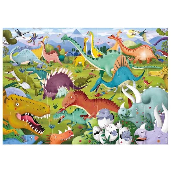 Pussel 28 bitar: Dinosaurier - XL