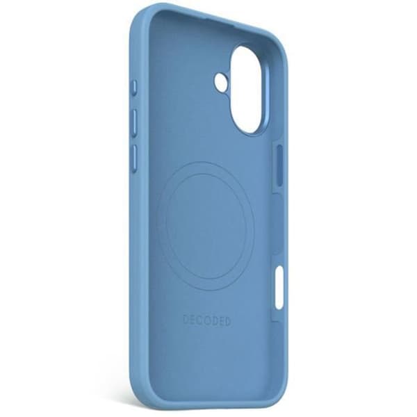 Coque för iPhone 16 Plus Kompatibel med MagSafe Stötsäker och Antimikrobiell Decoded Blå Blå