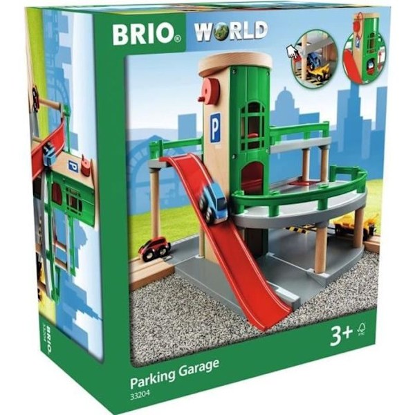 BRIO World Rail / Road Garage - Ravensburger - 3 nivåer - Blandat från 3 år Flerfärgad