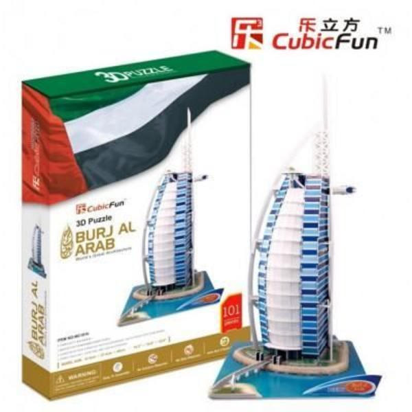 3D-pussel - Dubai, Burj Al Arab (svårighet: 7/8)