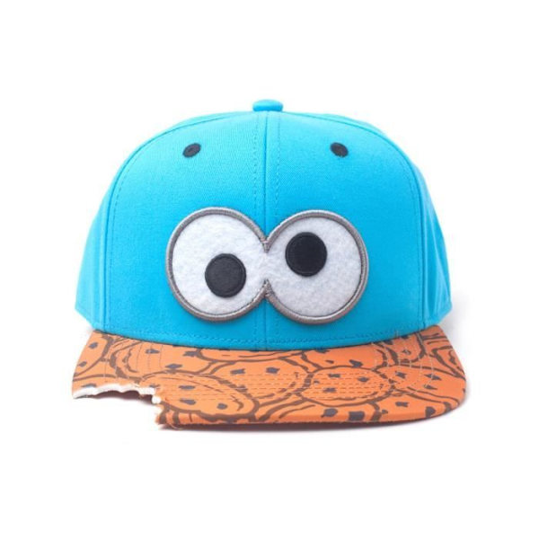 Snapback Cap - Sesame Street - Cookie Bite - Blå - One Size - Urban Style Blå