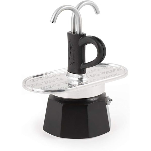 Bialetti Mini Express kaffebryggare 2 koppar aluminium kaffebryggare