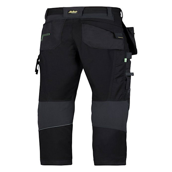 Snickers arbetskläder professionella byxor - 6902 - 0404044 FlexiWork arbetsbyxor med HP, svart, 58 Mörkgrå 36