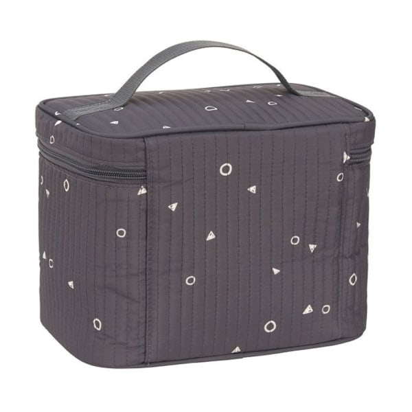 Necessär - Lässig - Casual Nursery Caddy To Go Bag - Grå - 22x18x15 cm - Dragkedja grå, vit