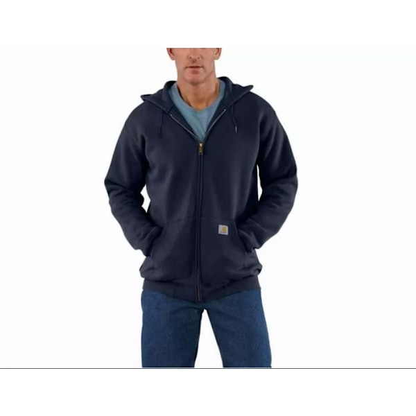 Huvtröja - CARHARTT - S1K122472L - Dragkedja - Löst snitt - Medelvikt Marin