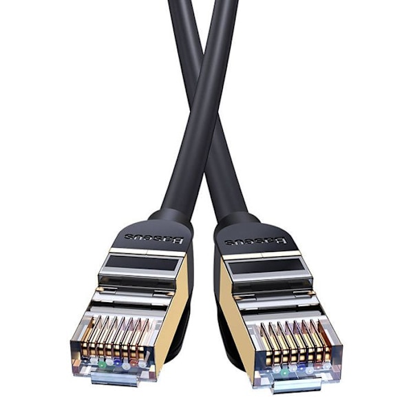Nätverkskabel - BASEUS - WKJS010201 - CAT7 - 10 Gbps - 1,5 m Svart