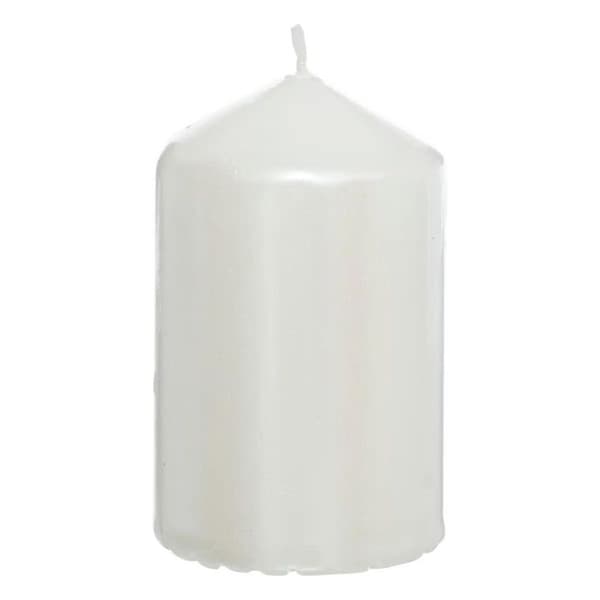 Förpackning med 4 adventsljusstakar "Satin" 12cm Vit Vit