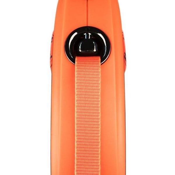 TRIXIE flexi XTREME infällbart hundkoppel - Storlek S - 5m - Svart och orange svart/orange