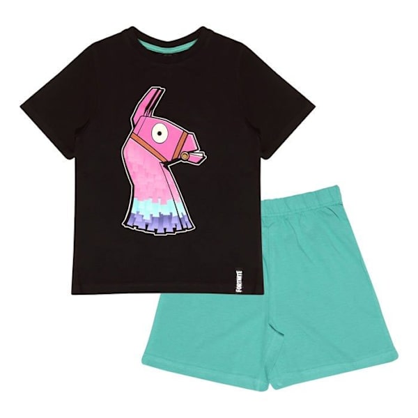 Fortnite - FOR90003BSN41 - Glow in The Dark Jungen-kurzpyjama-set Schwarz Boy's Short Pyjamas Set Svart blå 12-13 år gammal