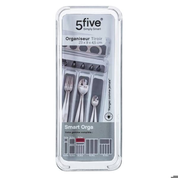Lådororganisatör 23x9cm "Tidy Smart" - 5five Transparent