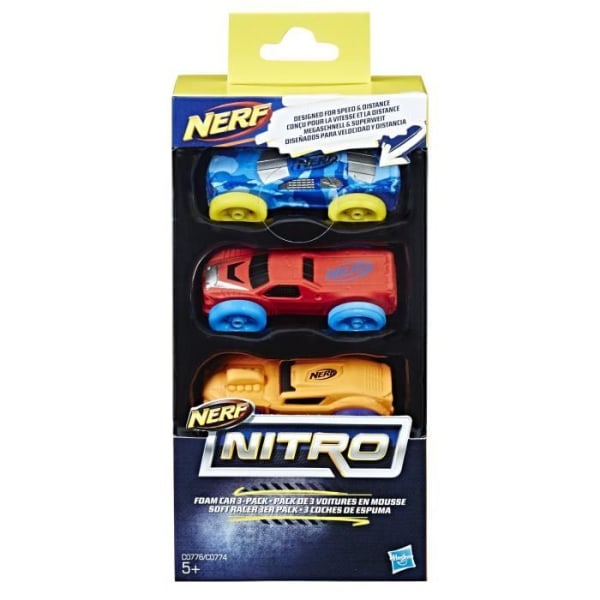 NERF NITRO - Refills - Orange + Röd + Blå