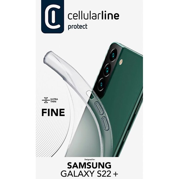 Cellularline Fine - Skal Samsung Galaxy S22+ (Transparent)