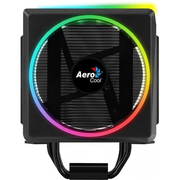 Kylare - AEROCOOL - Cylon 4 ARGB (svart) - LGA1700 kompatibel - 1x120 mm A-RGB fläkt