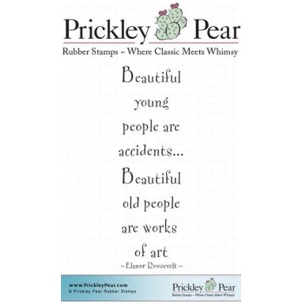 Prickley pear - 357289 - Prickley pear töjbara stämplar Storlek X 2,5 cm Vackra människor, Akryl, Flerfärgad, 3 stycken