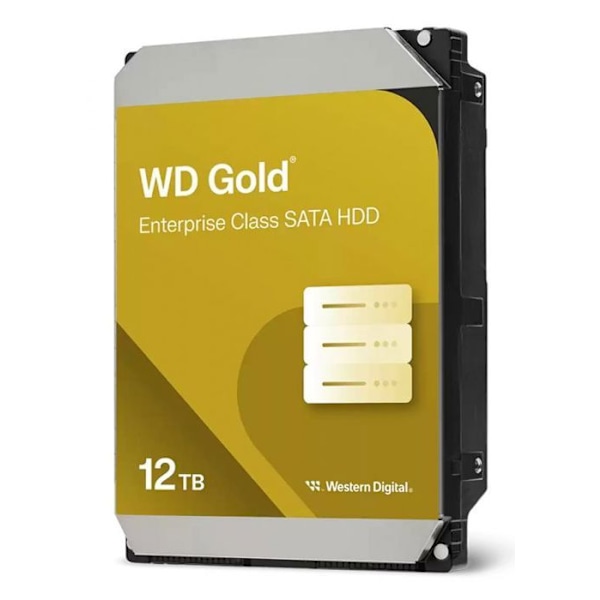 Western digital intern hårddisk - WD122KRYZ - HDD Gold 12TB SATA 512MB 3,5''