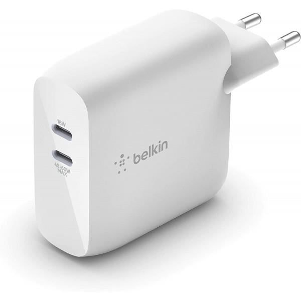 TELEFONI, Smartphone Tillbehör Telefoner, Batteriladdare, Laddare Belkin 108w 4ports Gan Dual AC 2m