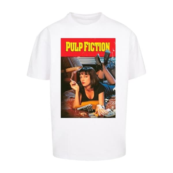 T-shirt oversize Merchcode Pulp Fiction Vit S