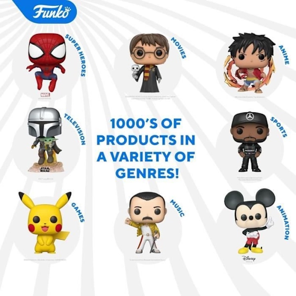 Figur - Funko - Portgas D. Ace - 10 cm - One Piece - Pop! Samling Flerfärgad