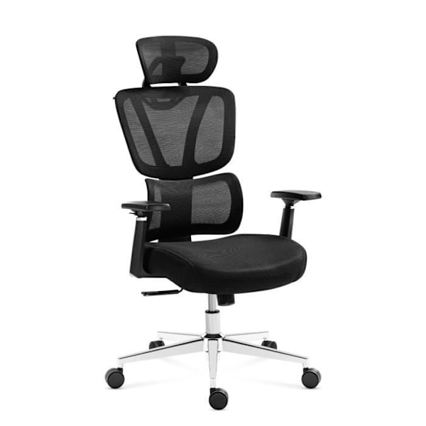 Kontorsstol - MARK ADLER - Expert 4.6 - Ergonomisk - HD Mesh Tyg - Svart Svart