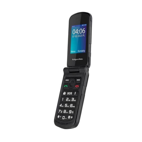 Smartphone - KRUGER-MATZ - IRON 5 Flip - Flip - Dubbel SIM - 4G LTE