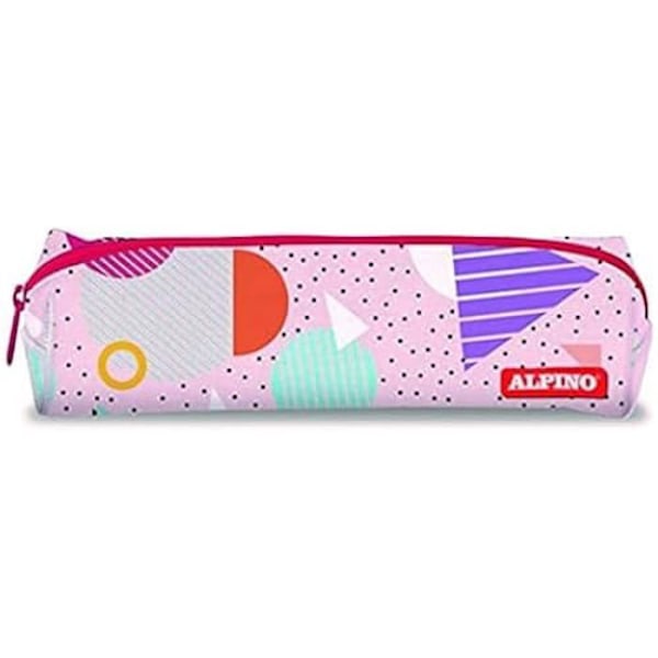 Geometriskt etui - ALPINO - 1 dragkedja - Flerfärgad - Blandat Flerfärgad